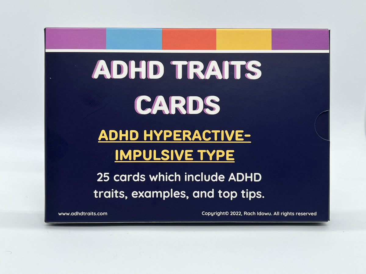 ADHD Hyperactive-Impulsive traits cards