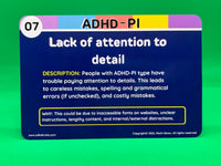 Load image into Gallery viewer, ADHD Inattentive Type traits cards
