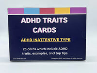 Load image into Gallery viewer, ADHD Inattentive Type traits cards
